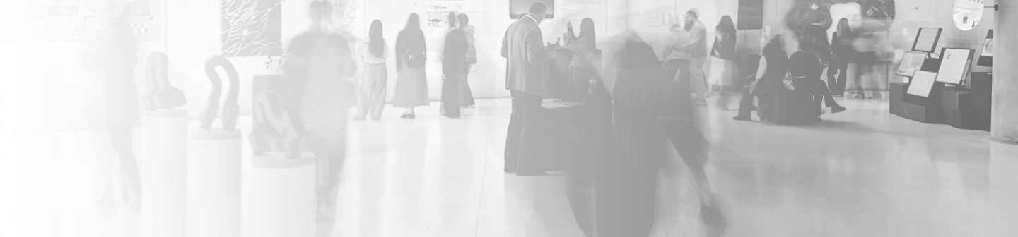 Visitors exploring the Intersections exhibition at CerModern