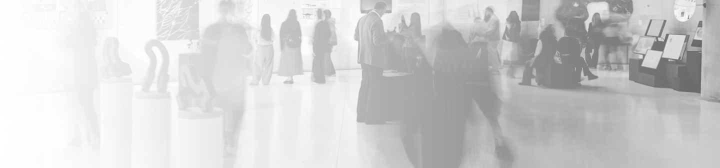Visitors exploring the Intersections exhibition at CerModern